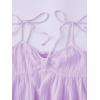 imageSOLY HUX Womens Tie Shoulder Y2k Cami Sun Dress Cute Spaghetti Strap Casual Summer A Line Short Mini DressesPlain Purple