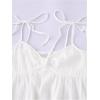 imageSOLY HUX Womens Tie Shoulder Y2k Cami Sun Dress Cute Spaghetti Strap Casual Summer A Line Short Mini DressesPlain White