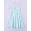 imageSOLY HUX Womens Tie Shoulder Y2k Cami Sun Dress Cute Spaghetti Strap Casual Summer A Line Short Mini DressesSolid Blue