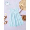 imageSOLY HUX Womens Tie Shoulder Y2k Cami Sun Dress Cute Spaghetti Strap Casual Summer A Line Short Mini DressesSolid Blue