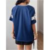 imageSOLY HUX Womens Y2k Leopard Number Graphic Oversized Tops Football Jersey Shirts StreetwearBlue Graphic