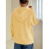 imageSOLY HUX Womens Zip Up Hooded Cardigan Sweater Knitted Drop Shoulder Fall Hoodies OuterwearLight Yellow