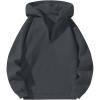 imageSOLY HUX Mens Quarter Zip Hoodies Zip Up Hoodie Long Sleeve Drop Shoulder Sweatshirt Casual PulloverPure Grey