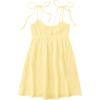 imageSOLY HUX Womens Tie Shoulder Y2k Cami Sun Dress Cute Spaghetti Strap Casual Summer A Line Short Mini DressesPlain Yellow
