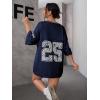 imageSOLY HUX Jersey Shirts for Women Y2k Graphic Number Oversized Tees V Neck Half Sleeve Cute Soccer Streetwear T Shirt TopsDark Blue Number
