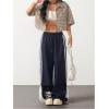 imageSOLY HUX Womens Button Down Vintage Plaid Shirts Short Sleeve Crop Blouses Preppy ClothesRust Brown