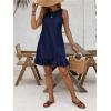imageSOLY HUX Womens Denim Dress Sleeveless Button Back Ruffle Short Jean Dresses Cute Summer Tank DressDark Wash