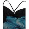 imageSOLY HUX Womens Floral Mesh Bodycon Cami Dress Cowl Neck Sleeveless Cocktail Party Wedding Guest Long Maxi DressesBlue Floral
