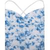 imageSOLY HUX Womens Floral Mesh Bodycon Cami Dress Cowl Neck Sleeveless Cocktail Party Wedding Guest Long Maxi DressesBlue Flower