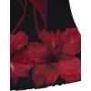 imageSOLY HUX Womens Floral Mesh Bodycon Cami Dress Cowl Neck Sleeveless Cocktail Party Wedding Guest Long Maxi DressesRed Floral Print
