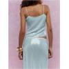 imageSOLY HUX Womens Glitter Sequin Cami Tops Spaghetti Strap Camisole Sleeveless Party Clubwear TopTeal Blue