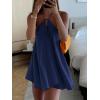 imageSOLY HUX Womens Halter Neck Sleeveless Bow Tie Backless Flowy Mini Dress Beach Vacation ClothesDark Blue