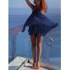 imageSOLY HUX Womens Halter Neck Sleeveless Bow Tie Backless Flowy Mini Dress Beach Vacation ClothesDark Blue