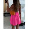 imageSOLY HUX Womens Halter Neck Sleeveless Bow Tie Backless Flowy Mini Dress Beach Vacation ClothesHot Pink
