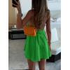 imageSOLY HUX Womens Halter Neck Sleeveless Bow Tie Backless Flowy Mini Dress Beach Vacation ClothesPlain Green