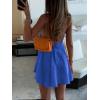 imageSOLY HUX Womens Halter Neck Sleeveless Bow Tie Backless Flowy Mini Dress Beach Vacation ClothesRoyal Blue