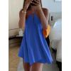 imageSOLY HUX Womens Halter Neck Sleeveless Bow Tie Backless Flowy Mini Dress Beach Vacation ClothesRoyal Blue