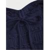 imageSOLY HUX Womens Peplum Halter Crop Tops Y2K Drawstring Tie Ruched Dressy Casual Spaghetti Strap Cami TopDark Blue