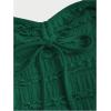 imageSOLY HUX Womens Peplum Halter Crop Tops Y2K Drawstring Tie Ruched Dressy Casual Spaghetti Strap Cami TopDark Green