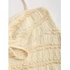imageSOLY HUX Womens Peplum Halter Crop Tops Y2K Drawstring Tie Ruched Dressy Casual Spaghetti Strap Cami TopLight Yellow