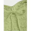 imageSOLY HUX Womens Peplum Halter Crop Tops Y2K Drawstring Tie Ruched Dressy Casual Spaghetti Strap Cami TopMint Green