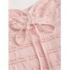 imageSOLY HUX Womens Peplum Halter Crop Tops Y2K Drawstring Tie Ruched Dressy Casual Spaghetti Strap Cami TopPale Pink