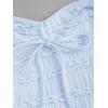 imageSOLY HUX Womens Peplum Halter Crop Tops Y2K Drawstring Tie Ruched Dressy Casual Spaghetti Strap Cami TopSolid Blue