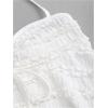 imageSOLY HUX Womens Peplum Halter Crop Tops Y2K Drawstring Tie Ruched Dressy Casual Spaghetti Strap Cami TopWhite