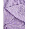 imageSOLY HUX Womens Spaghetti Strap Ruffle Hem Peplum Cami Top Jacquard CamisolePlain Purple Jacquard