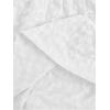imageSOLY HUX Womens Spaghetti Strap Ruffle Hem Peplum Cami Top Jacquard CamisolePlain White Jacquard