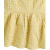 imageSOLY HUX Womens Spaghetti Strap Ruffle Hem Peplum Cami Top Jacquard CamisolePlain Yellow