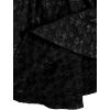 imageSOLY HUX Womens Spaghetti Strap Ruffle Hem Peplum Cami Top Jacquard CamisoleSolid Black
