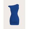 imageSOLY HUX Womens Summer Mini Dresses Off The Shoulder Ruched Bodycon Graduation Dress Sexy Going Out Party Club OutfitsDark Blue