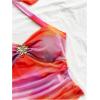 imageSOLY HUX Womens V Neck Halter Tops Open Back Y2k Ruched Floral Metal Summer Going Out Cami TopsRed Multi