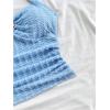 imageSOLY HUX Womens V Neck Halter Tops Open Back Y2k Ruched Floral Metal Summer Going Out Cami TopsSolid Blue