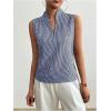 imageSOLY HUX Womens Work Outfits V Neck Sleeveless Blouses Summer Casual Tank Tops Business Office Dressy Striped ShirtsBlack Plaid