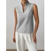 imageSOLY HUX Womens Work Outfits V Neck Sleeveless Blouses Summer Casual Tank Tops Business Office Dressy Striped ShirtsBlack Striped