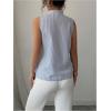 imageSOLY HUX Womens Work Outfits V Neck Sleeveless Blouses Summer Casual Tank Tops Business Office Dressy Striped ShirtsBlue Floral