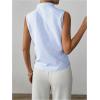 imageSOLY HUX Womens Work Outfits V Neck Sleeveless Blouses Summer Casual Tank Tops Business Office Dressy Striped ShirtsBlue and White
