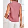 imageSOLY HUX Womens Work Outfits V Neck Sleeveless Blouses Summer Casual Tank Tops Business Office Dressy Striped ShirtsDusty Pink
