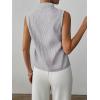 imageSOLY HUX Womens Work Outfits V Neck Sleeveless Blouses Summer Casual Tank Tops Business Office Dressy Striped ShirtsGrey Striped
