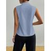 imageSOLY HUX Womens Work Outfits V Neck Sleeveless Blouses Summer Casual Tank Tops Business Office Dressy Striped ShirtsLight Blue
