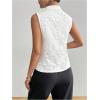 imageSOLY HUX Womens Work Outfits V Neck Sleeveless Blouses Summer Casual Tank Tops Business Office Dressy Striped ShirtsPlain White Floral