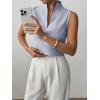 imageSOLY HUX Womens Work Outfits V Neck Sleeveless Blouses Summer Casual Tank Tops Business Office Dressy Striped ShirtsRoyal Blue Striped