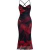 Red Floral Print