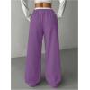 imageSOLY HUX Girls Drawstring Waist Baggy Sweatpants Wide Leg Casual Loose Long PantsPure Purple