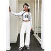 imageSOLY HUX Girls Drawstring Waist Baggy Sweatpants Wide Leg Casual Loose Long PantsPure White