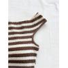 imageSOLY HUX Womens 2 Piece Striped Off The Shoulder Crop Tops and Mini Shorts Set Summer Y2K Going Out OutfitsBrown Striped