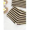 imageSOLY HUX Womens 2 Piece Striped Off The Shoulder Crop Tops and Mini Shorts Set Summer Y2K Going Out OutfitsMulti Yellow Striped