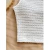 imageSOLY HUX Womens 2 Piece Striped Off The Shoulder Crop Tops and Mini Shorts Set Summer Y2K Going Out OutfitsPlain White